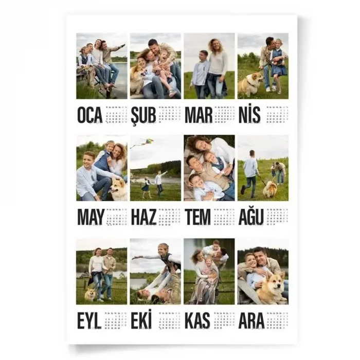 Kişiye Özel Fotoğraflı Poster 2027 Takvim 35X50 cm
