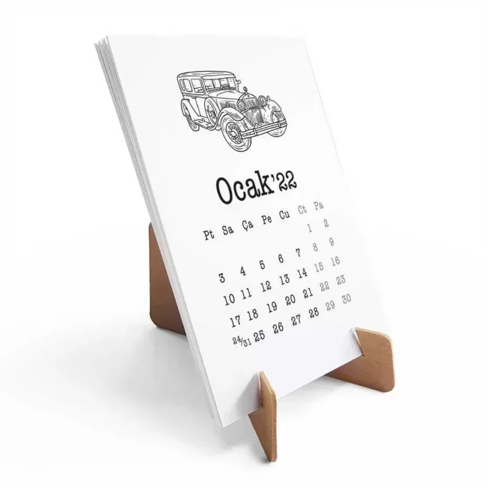 Klasik Arabalar 2026 Takvimi - Masa Takvimi