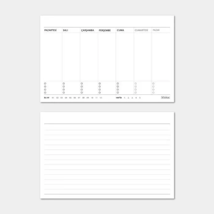 Mevsimsel 2026 Masa Takvimi Sevimli Kız Haftalık Planlayıcı Takvim Kırmızı