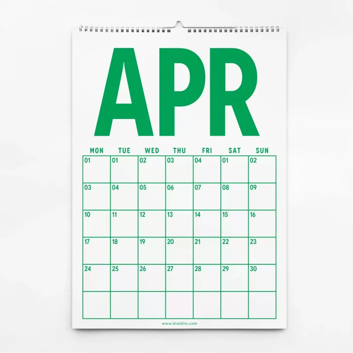 Renkli 2026 Duvar Takvimi, Aylık Planlama Duvar Takvimi, Duvar Planlayıcısı, Rengarenk