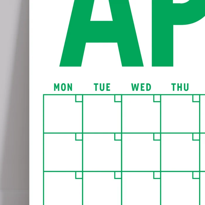 Sürekli Takvim, 12 Aylık Tarihsiz Takvim, Aylık Planlayıcı Takvim, A4, 33 x 48 cm, Undated Monthly Wall Planner, Wall Calendar