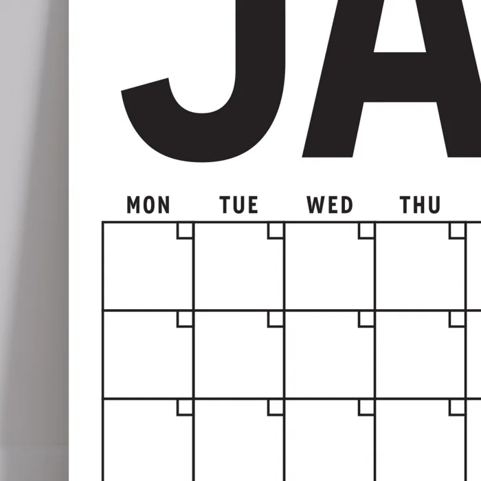 Sürekli Takvim, 12 Aylık Tarihsiz Takvim, Aylık Planlayıcı Takvim, A4, 33x48 cm, Undated Monthly Wall Planner, Wall Calendar