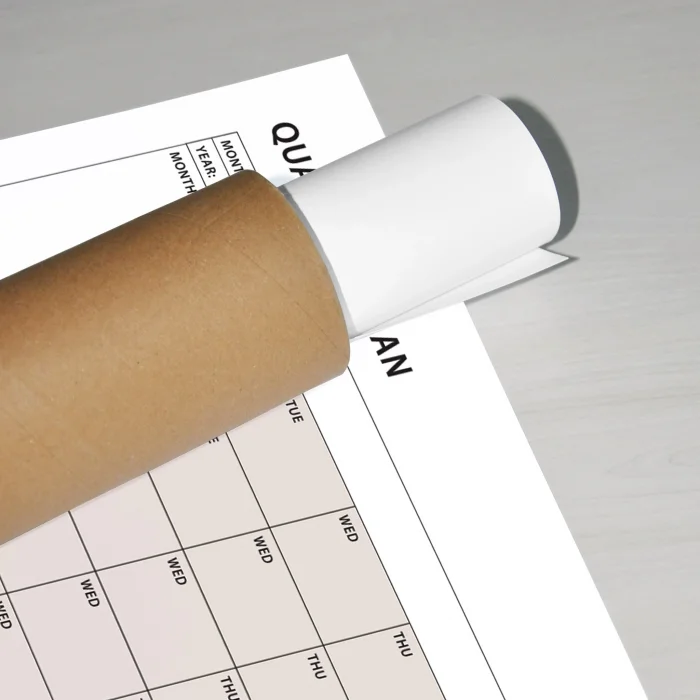 Tarihsiz Üç Aylık Duvar Takvimi, 90 Günlük Plan, Duvar Planlayıcı, Boho Renk, Toprak Tonu - 35x50 cm