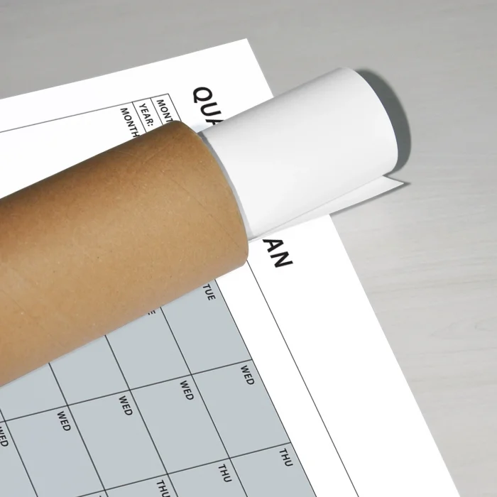 Tarihsiz Üç Aylık Duvar Takvimi, 90 Günlük Plan, Duvar Planlayıcı, Gri Renk - 35x50 cm