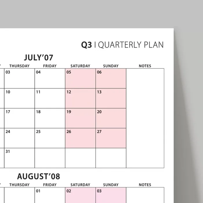 Üç Aylık Planlayıcı 2027 Duvar Takvimi Seti, 90 Günlük Planlama, 2027 Duvar Planlayıcı Takvim, Boho Renkler, 12 Hafta Planlayıcı Takvimi - 50x70cm