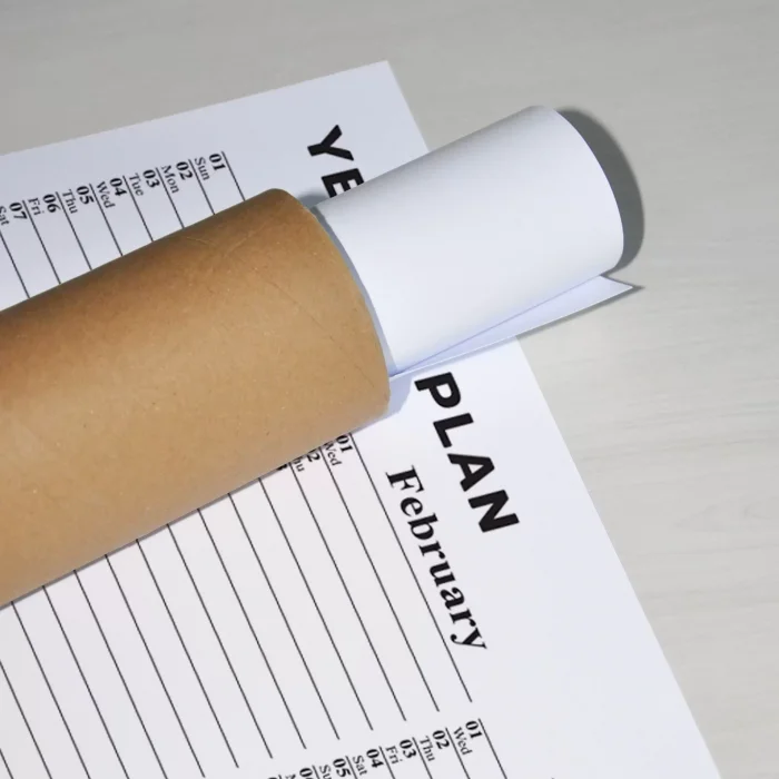 Yıllık Planlayıcı, Aylık Planlayıcı, 2026 Duvar Takvimi, Siyah Beyaz, Sade Minimalist Fonksiyonel