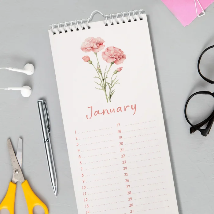 Zamansız Doğum Günü Takvimi | Doğum Ayı Çiçekleri | Hediyelik Takvim