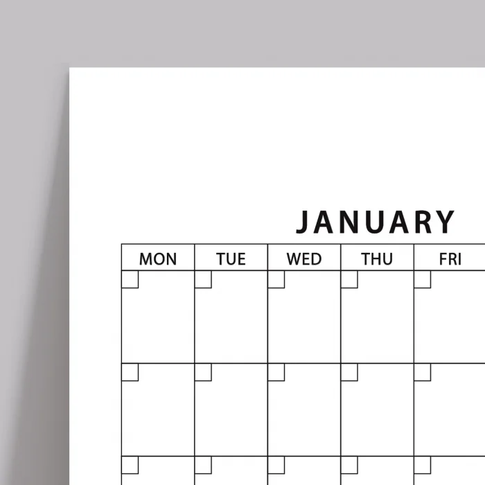 Zamansız Yıllık Planlayıcı Takvim, Sürekli Takvim, Tarihsiz Yıllık Planlayıcı Duvar Takvimi, Zamansız Takvim