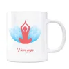 I Love Yoga Kupa Bardak - Lotus Çiçekli 2