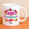 Seni Çok Seviyorum Kişiye Özel Kupa