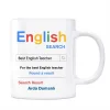 Öğretmenler Gününe Özel İsimli Arama Motoru Kupa Bardak - English Teacher