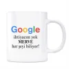 Kişiye Özel İsimli Google Kupa Bardak - O Herşeyi Biiyor Google İhtiyaç Yok