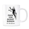 Avukatlara Özel İsimli Kupa Panik Yok Avukat Burada Adalet Heykeli