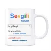 Sevgililer Gününe Özel İsimli Sevgililere Özel Google Arama Motoru Kupa Bardak