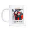 Sevgiliye Özel Pola Kart Fotoğraflı Kupa Bardak Love