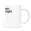 İkili Kupa Bardak - Mr Right Mrs Always Right