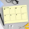 Sarı Sayfalar Haftalık Plan Defter - Yellow Page Weekly Planner