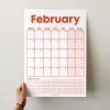 12 Aylık Planlayıcı Zamansız Takvim, Alışkanlık Takip Planlayıcı, Sürekli Takvim, Renkli Tarihsiz Takvim, 33 x 48 cm, A4, Undated Monthly Wall Planner, Habit Tracker Planner, Perpetual Wall Calendar, Colorful