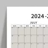 2025 -2026 Akademik Duvar Takvimi, TEMMUZ Başlangıçlı, Academic Wall Calendar