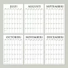 2025 Ahşap Masa Takvimi, Aylık Planlamalı 2025 Takvim, Klasik Takvim