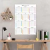 2025 Amerikan Standardı Takvim, Yıllık Planlayıcı Duvar Takvimi, Sunday Start Wall Planner