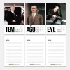 2025 Atatürk Takvimi Haftalık Planlayıcı Masa Takvimi Kraft