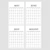 2025 Aylık Planlama Duvar Takvimi, Aylık Planlayıcı Takvim, Üstüne Yazılabilir