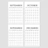 2025 Aylık Planlama Duvar Takvimi, Aylık Planlayıcı Takvim, Üstüne Yazılabilir