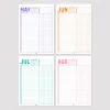 2025 Aylık Planlayıcı Duvar Takvimi, A4, 33x48 cm, 50x70 cm, Alışkanlık Takipçisi,Yapılacaklar Listesi, Monthly Wall Planner Calendar, Habbit Tracker, To Do List