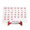 2025 Takvimi, 2025 Masa Takvimi Kırmızı Renk, 2025 Calendar, 2025 Desk Calendar Red Color
