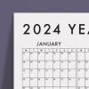 2025 Yıllık Planlayıcı Duvar Takvimi, 2025 Takvim