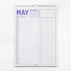 2025 Yıllık Planlayıcı Duvar Takvimi, A4, 33x48 cm, Alışkanlık Takipçisi, 2025 Wall Planner, Monthly Habbit Tracker, To Do List
