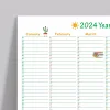 2025 Yıllık Planlayıcı Duvar Takvimi, Seyahat Modu, 2025 Planlayıcı Takvim, Aylık Planlayıcı, 2025 Year Planner, 2025 Wall Calendar, Travel