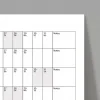 2025 Yıllık Planlayıcı Duvar Takvimi, Yatay Gri Renk Planlayıcı, 2025 Planlayıcı Takvim