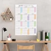 2026-2027 Akademik Duvar Takvimi, Ağustos Başlangıçlı, Academic Wall Calendar