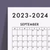 2026-2027 Akademik Duvar Takvimi, Eylül Başlangıç Akademik Yıl Planlayıcısı