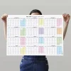 2026 -2027 Akademik Duvar Takvimi, Eylül Başlangıçlı, Academic Wall Calendar, Pastel Gökkuşağı Renkler