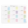 2026 -2027 Akademik Duvar Takvimi, Eylül Başlangıçlı, Academic Wall Calendar, Pastel Gökkuşağı Renkler