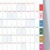 2026-2027 Akademik Duvar Takvimi | Eylül Başlangıçlı Yıllık Planlayıcı | Renkli Minimalist Duvar Planı | Okul ve Ofis için Büyük Boy Takvim