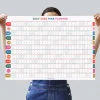 2026-2027 Akademik Duvar Takvimi | Eylül Başlangıçlı Yıllık Planlayıcı | Renkli Minimalist Duvar Planı | Okul ve Ofis için Büyük Boy Takvim