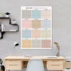 2026 -2027 Akademik Duvar Takvimi, TEMMUZ Başlangıçlı, Academic Wall Calendar