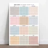 2026 -2027 Akademik Duvar Takvimi, TEMMUZ Başlangıçlı, Academic Wall Calendar