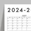 2026 -2027 Akademik Duvar Takvimi, TEMMUZ Başlangıçlı, Academic Wall Calendar