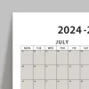 2026 -2027 Akademik Duvar Takvimi, TEMMUZ Başlangıçlı, Academic Wall Calendar