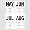 2026 - 2027 Spiralli Akademik Duvar Takvimi, 33 x 48 cm Takvim, A4 Takvim, Eylül Başlangıçlı, Academic Wall Calendar