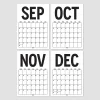 2026 - 2027 Spiralli Akademik Duvar Takvimi, 33 x 48 cm Takvim, A4 Takvim, Eylül Başlangıçlı, Academic Wall Calendar