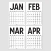 2026 - 2027 Spiralli Akademik Duvar Takvimi, 33 x 48 cm Takvim, A4 Takvim, Eylül Başlangıçlı, Academic Wall Calendar