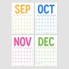 2026 - 2027 Spiralli Akademik Duvar Takvimi, A4 Takvim, 33 x 48 cm Takvim, Eylül Başlangıçlı, Academic Wall Calendar