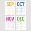 2026 - 2027 Spiralli Akademik Duvar Takvimi, A4 Takvim, 33 x 48 cm Takvim, Eylül Başlangıçlı, Academic Wall Calendar