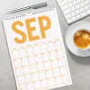 2026 - 2027 Spiralli Akademik Duvar Takvimi, A4 Takvim, 33 x 48 cm Takvim, Eylül Başlangıçlı, Academic Wall Calendar